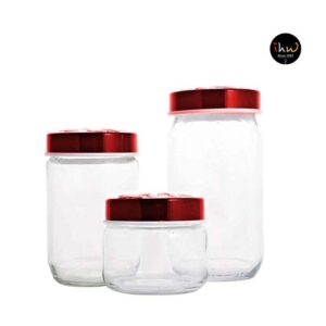 Container 3 Pcs Set Red - 135378-001