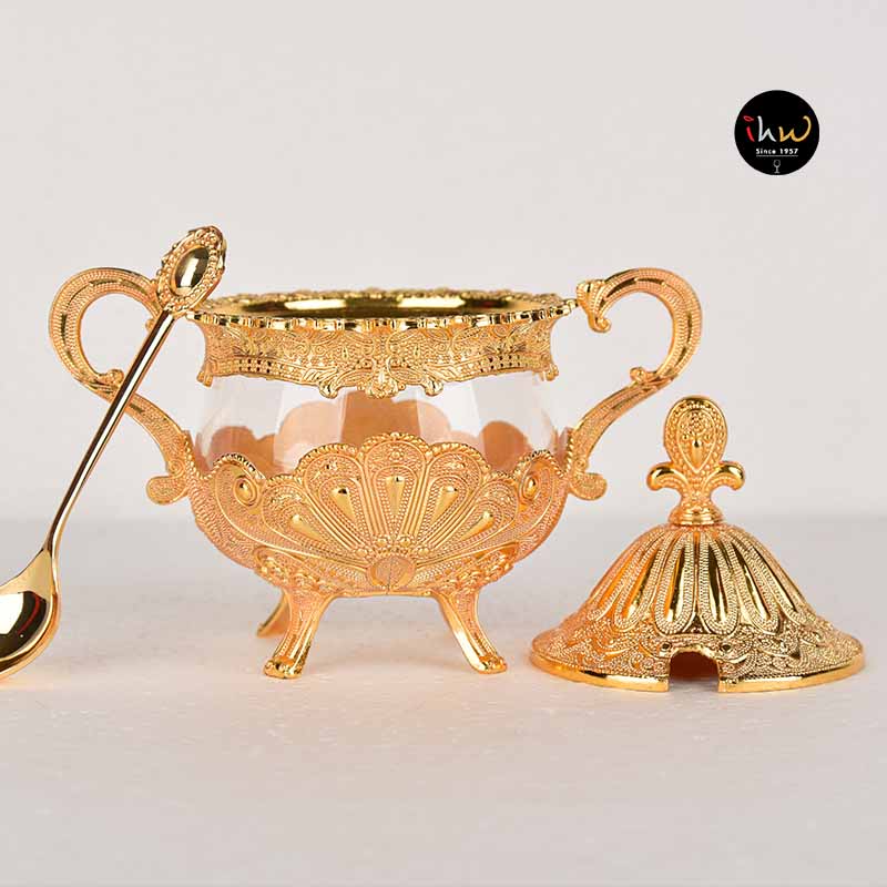 Sugar bowl with lid and spoon - 830021g 2 Sugar bowl with lid and spoon - 830021g