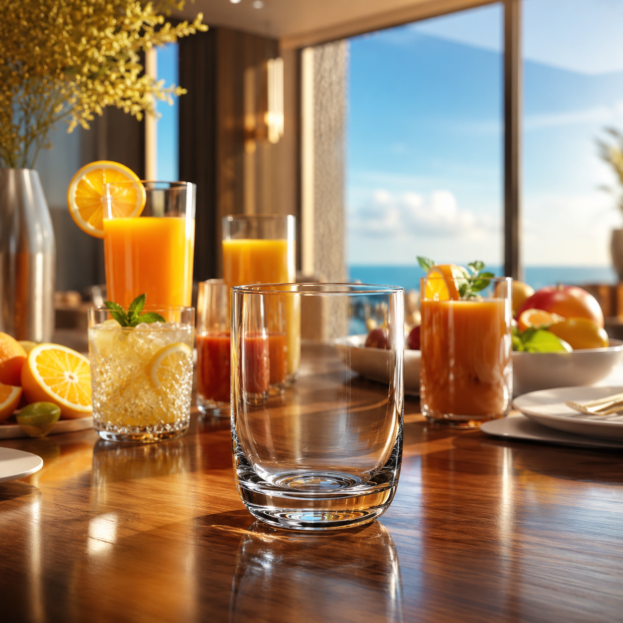 Ocean top drink glass- 325ml - 0311