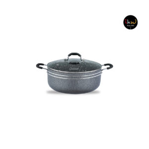 Cooking Pot Non Stick Stone Coating W/g Lid - Onc28sc