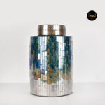 Mosaic Glass Storage Container - 18S32C