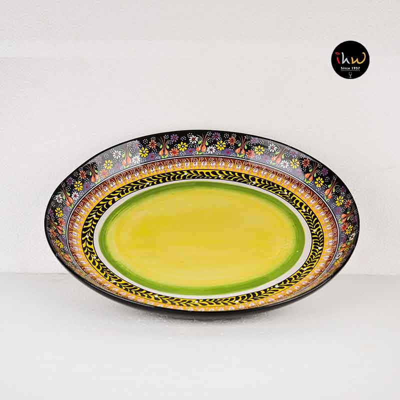 Ceramic serving bowl oval shape - d15op