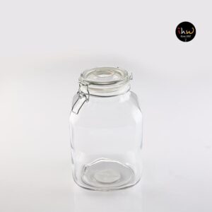 Glass Storage Jar With Clip Lid 2 Litre- Hsp1345