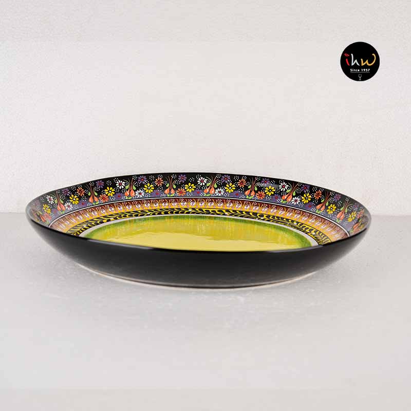 Ceramic serving bowl oval shape - d15op