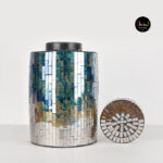 Mosaic Glass Storage Container - 18S32C