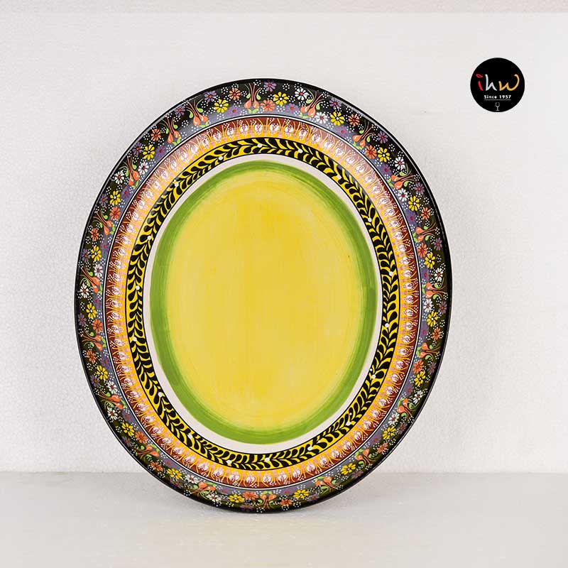Ceramic serving bowl oval shape - d15op