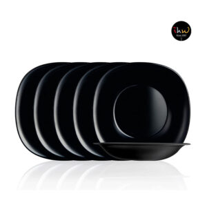 Luminarc Black Carine Dinner Plate, Set Of 6 - L9817