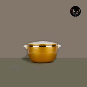 Hot Pot W/lock 1000 Ml Golden Colour - Pb619g