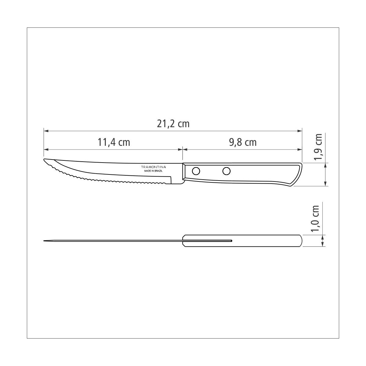 Knife steak polywood - 21100/495