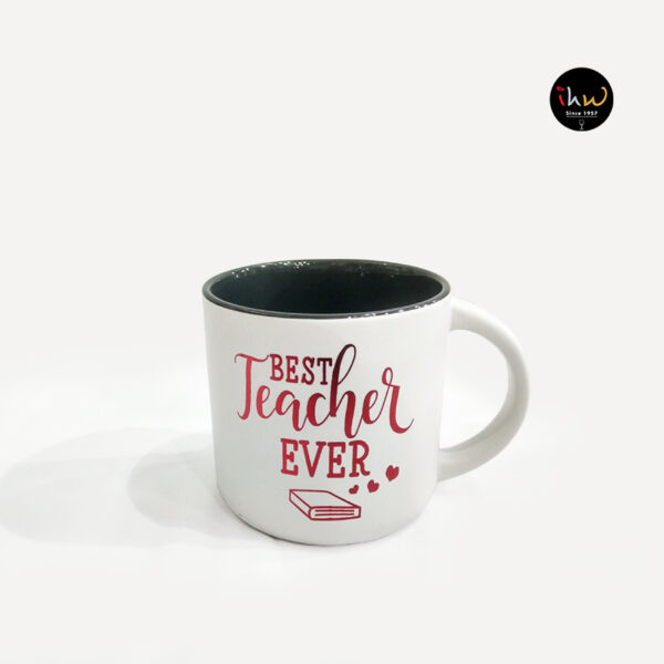 Ceramic Coffee Mug Best Teacher Ash Color - Te158
