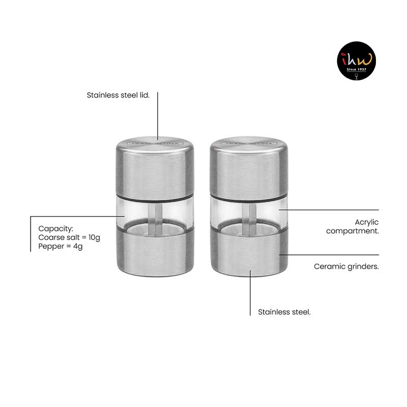 Salt & pepper grinder 2 pcs set - 64650/000