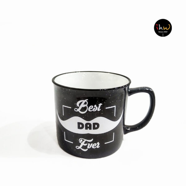 Ceramic Coffee Tea Mug Best Dad Ever Black Color - Da170