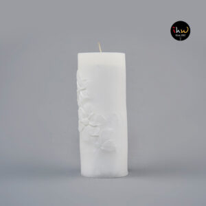 Candle White 6.5x14 Cm - Wm194