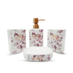Bathroom Set 4 Pcs Mix Purple - 2931