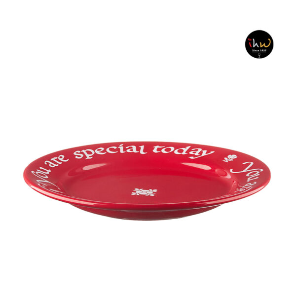 Special Occasion Celebrations Red Dinner Plate - Sw9372