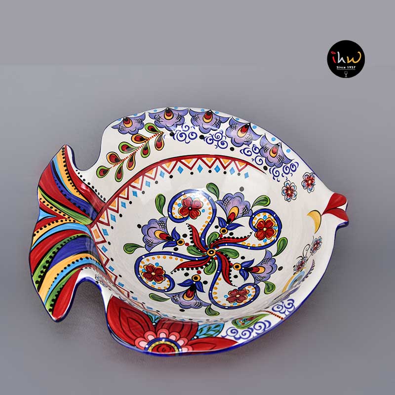 Ceramic fish bowl 13x12. 5 inches - 13fb