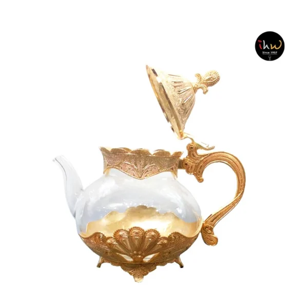 Tea Pot Glass Gold - 8300g