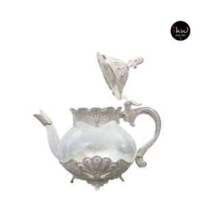 Tea Pot Glass Silver - 8300s