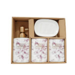 Bathroom Set 4 Pcs Mix Purple - 2931