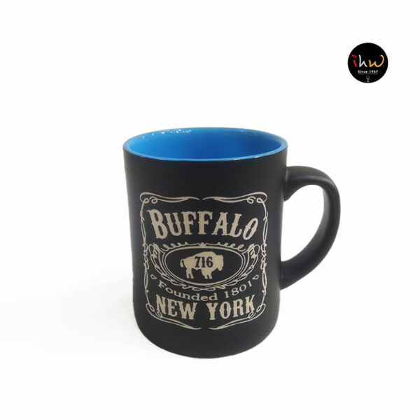Ceramic Dark Mug Buffalo Blue Colour - A239