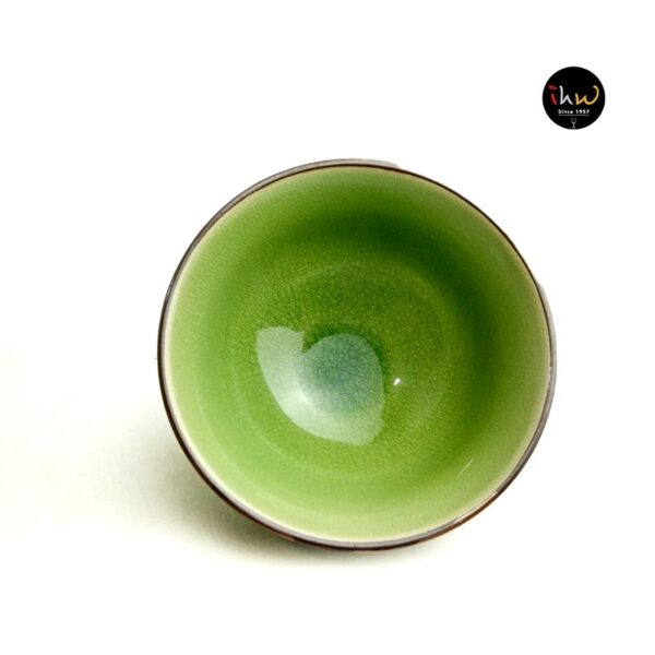 Ceramic Soup Bowl Green And Black - Sw9106