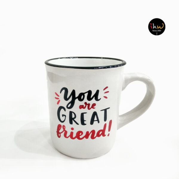 Great Friend Ceramic Mug White - Fr432