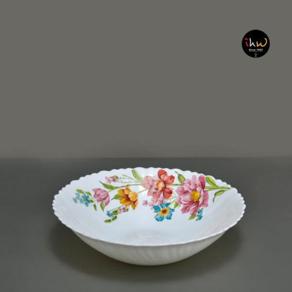 Opal Glass Flat Bowl Single Piece, 9.5" - Lhdw95/501