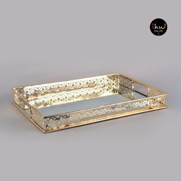 Gold Vanity Trays For Serving & Home Decor 44x29x4.5 Cm - Df844