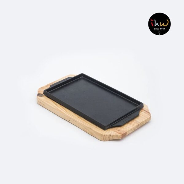 Sizzling Dish With Wooden Stand  - Fhsmsmopp