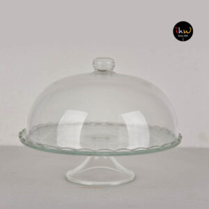 Large Display Cake Stand With Glass Dome Cover - Dgd29