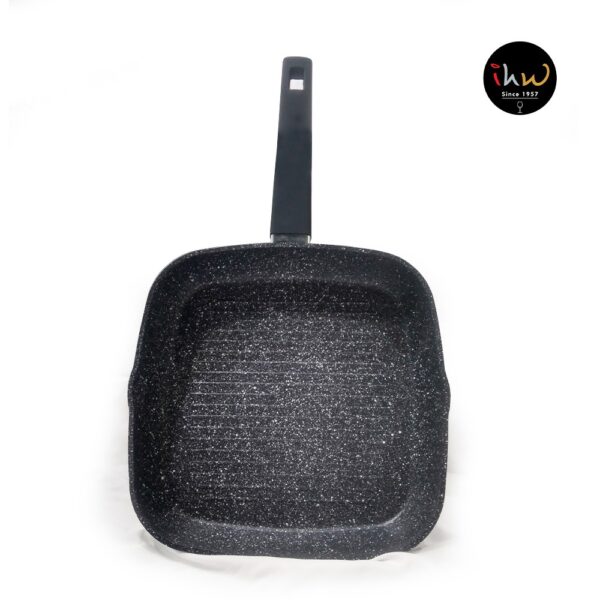 Non Stick Stone Coating Grill Pan 28 Cm, Black - 165551b