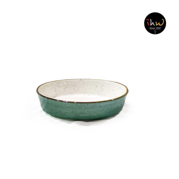 Ceramic Oval Baking Dish Green - At1747