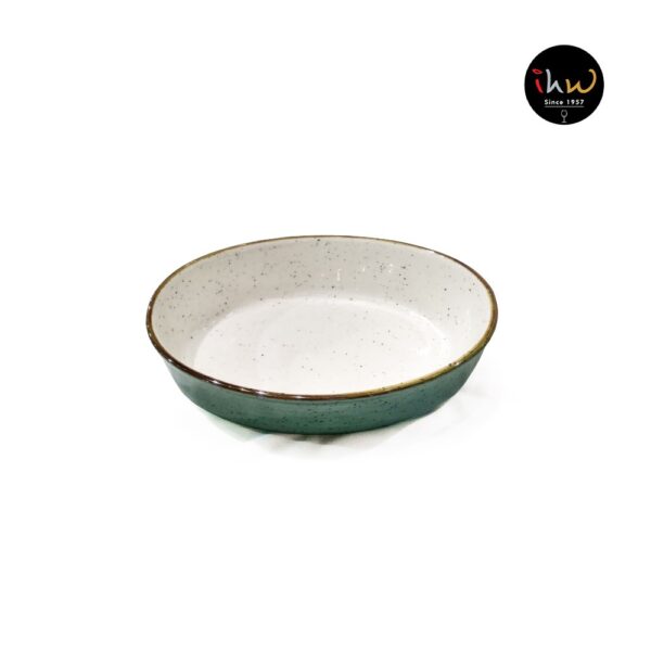 Ceramic Oval Baking Dish Green - At1747