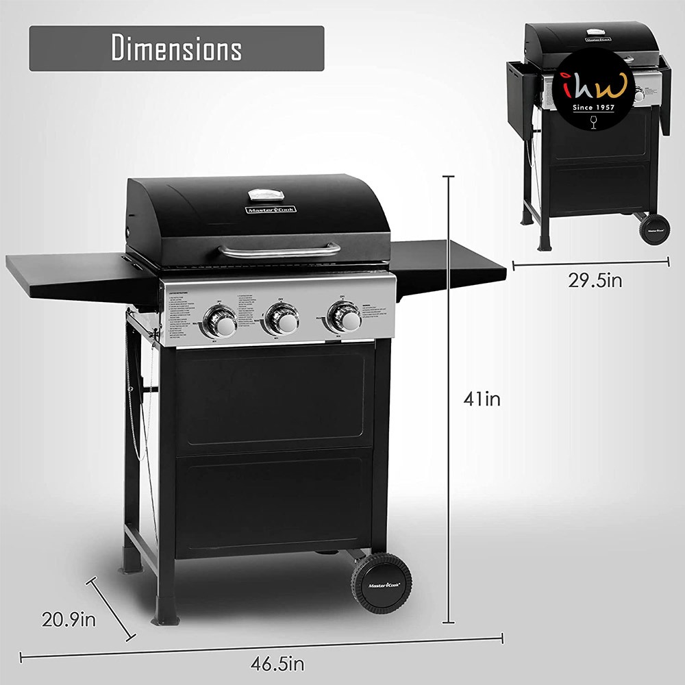 Outdoor BBQ Grill Burner Gas 2087N International Homeware