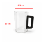 Glass Mug Wooden Handle (10x8.5) Cm - RN4548
