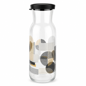Pitcher W/Black Lid Gesign - PK187Y