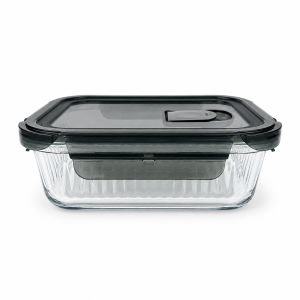 Glass Food Container with Plastic Lid - 23S370CFSW