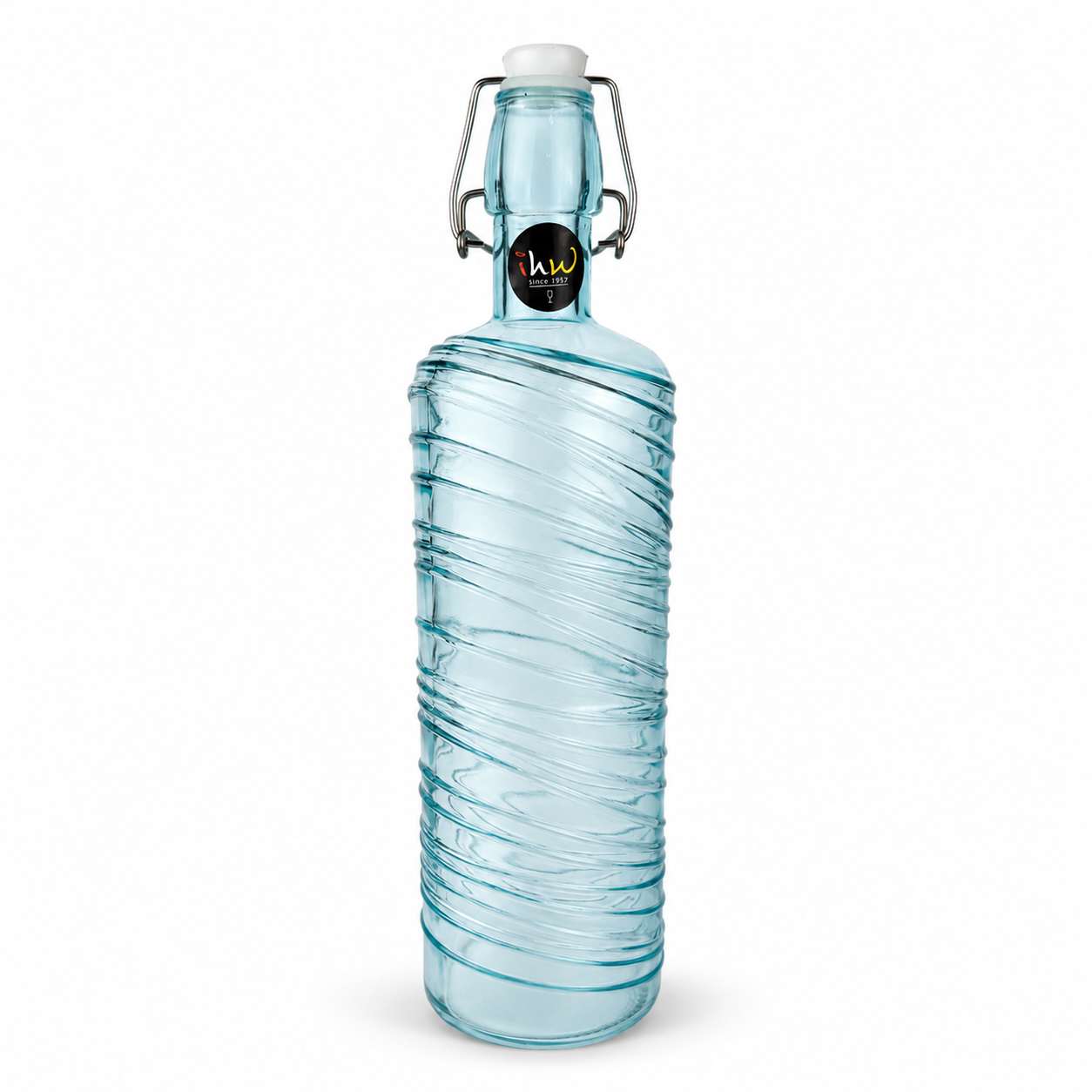 Ihw glass bottle with clip lid 1l – 20sps1617xw