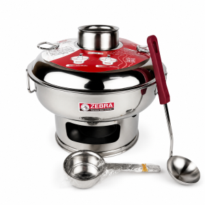 Zebra Stainless Steel Mongolian Hot Pot 22cm - 142356