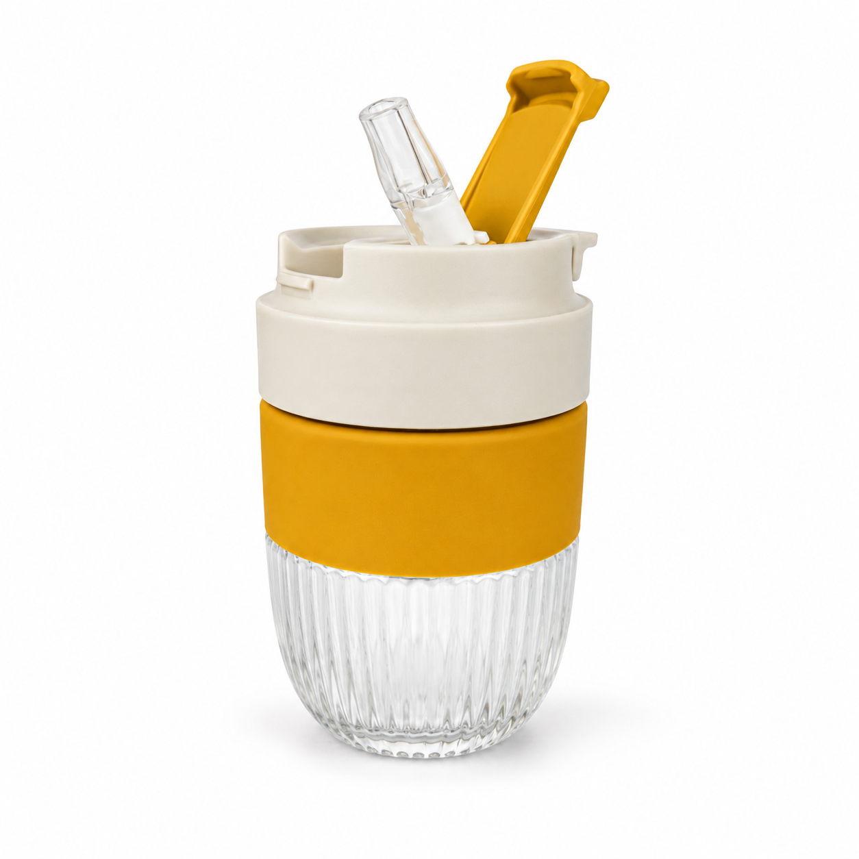Coffee mug 350ml yellow - q9732