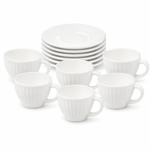 Luminarc Diwali Fusion Cup & Saucer (6+6) Set – X3712