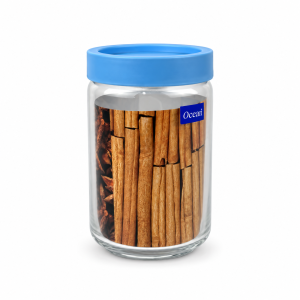 Ocean Pop Jar with Plastic Lid 750ML Blue – 5B2526B