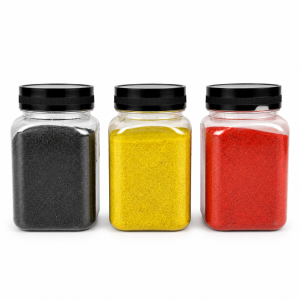 Decorative Stone Powder – Black, Yellow & Red