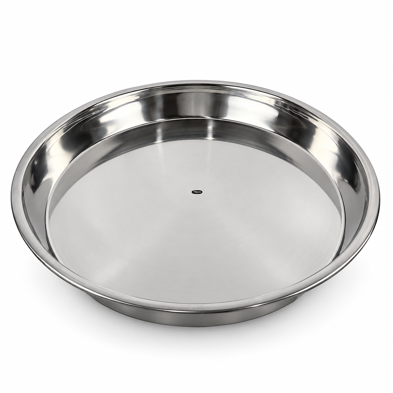 Stainless steel big round tray 80 x 8cm – 80cmt 1 Stainless steel big round tray 80 x 8cm – 80cmt