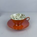 IHW Fine Bone Cup & Saucer 6+6 Pcs Set Golden Line – 140418GB