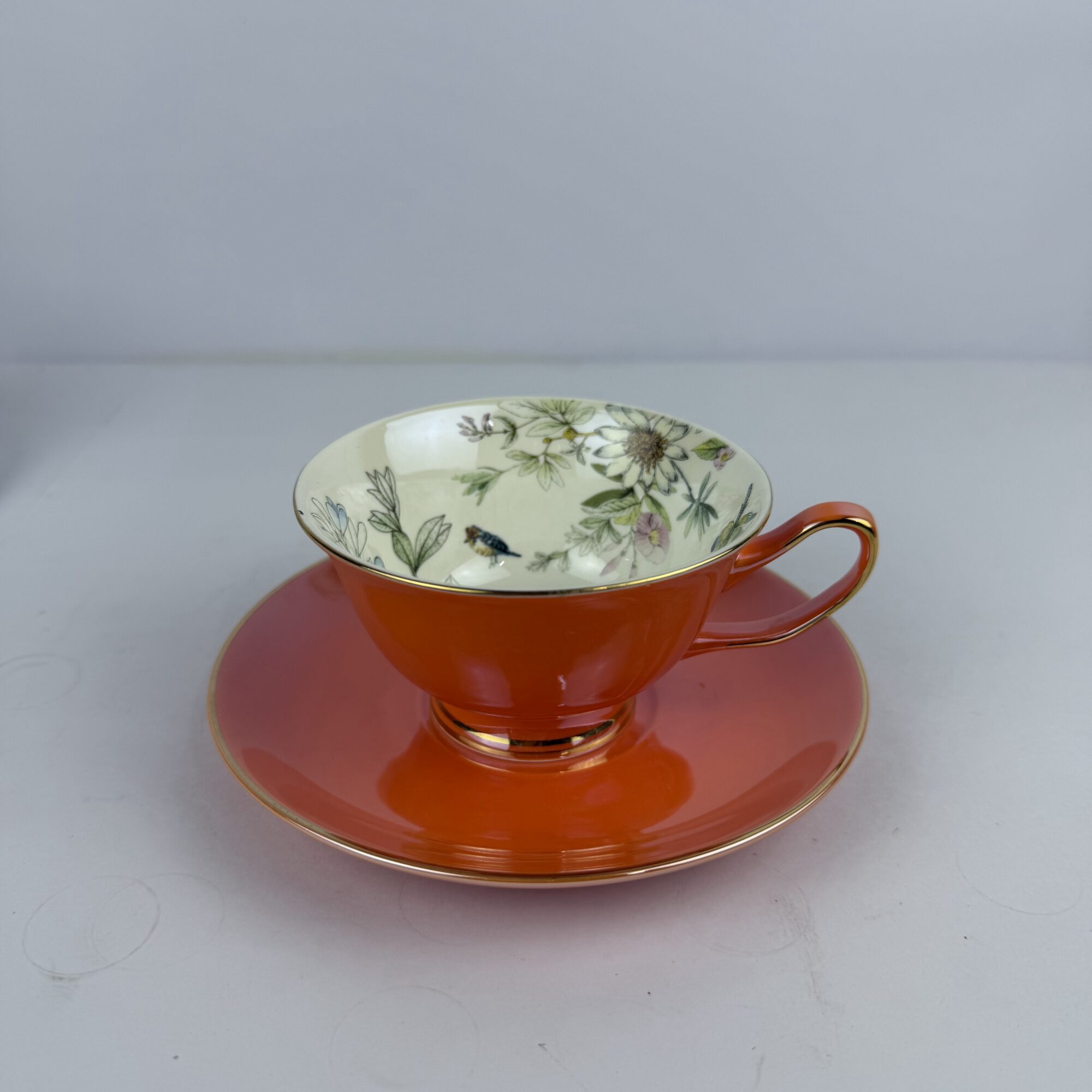 Ihw fine bone cup & saucer 6+6 pcs set golden line – 140418gb 6 Ihw fine bone cup & saucer 6+6 pcs set golden line – 140418gb